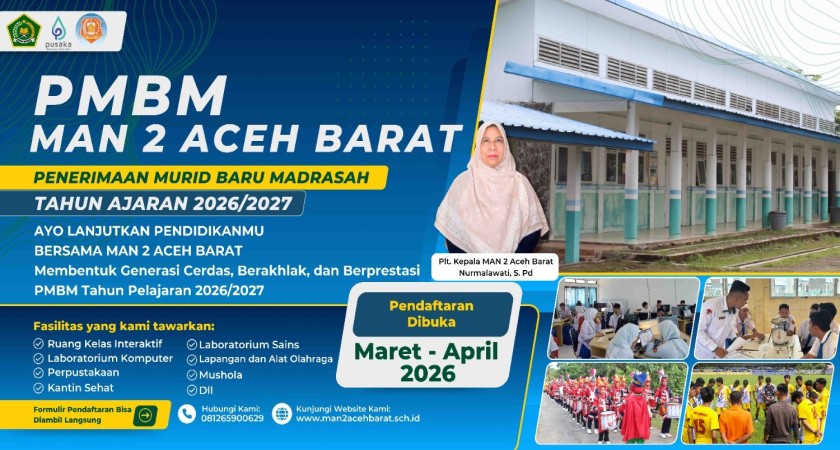 PENGUMUMAN PENDAFTARAN MURID BARU MADRASAH TP. 2026/2027