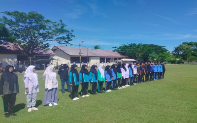 15 SISWA MAN 2 ACEH BARAT IKUTI SELEKSI PASKIBRAKA TINGKAT KECAMATAN SAMATIGA